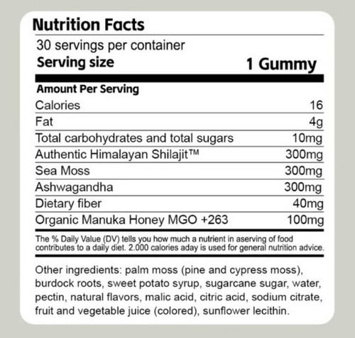 Shilajit 3-in-1 Gummies for Men